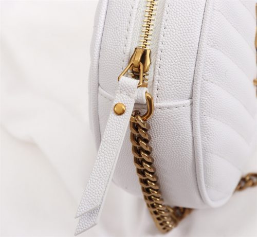 Saint Laurent VINYLE ROUND WHITE CAMERA BAGJOJOKKREPLICAS | High Quality Replica Watches & Bags