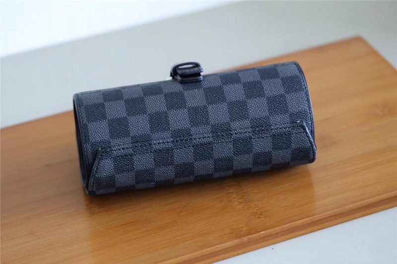Louis Vuitton 3 WATCH CASE (Damier Graphite Canvas)JOJOKKREPLICAS | High Quality Replica Watches & Bags