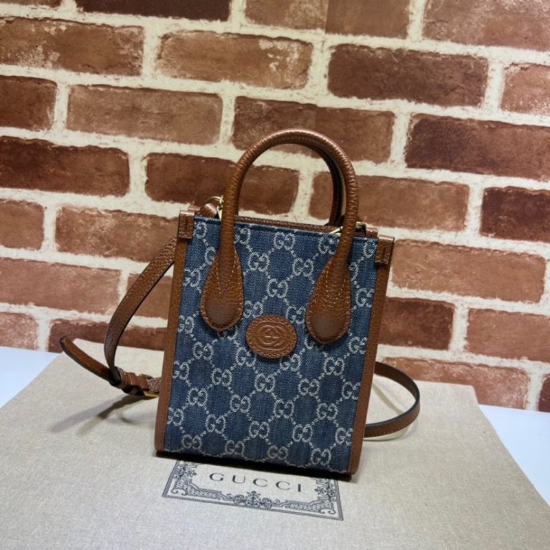 GUCCI Mini Tote Bag with Interlocking GJOJOKKREPLICAS | High Quality Replica Watches & Bags