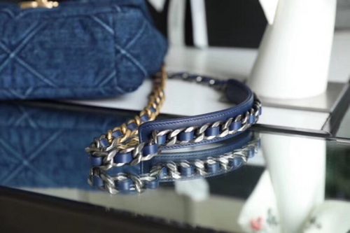 CHANEL ’19’ Flap Bag in Blue Denim 2020JOJOKKREPLICAS | High Quality Replica Watches & Bags