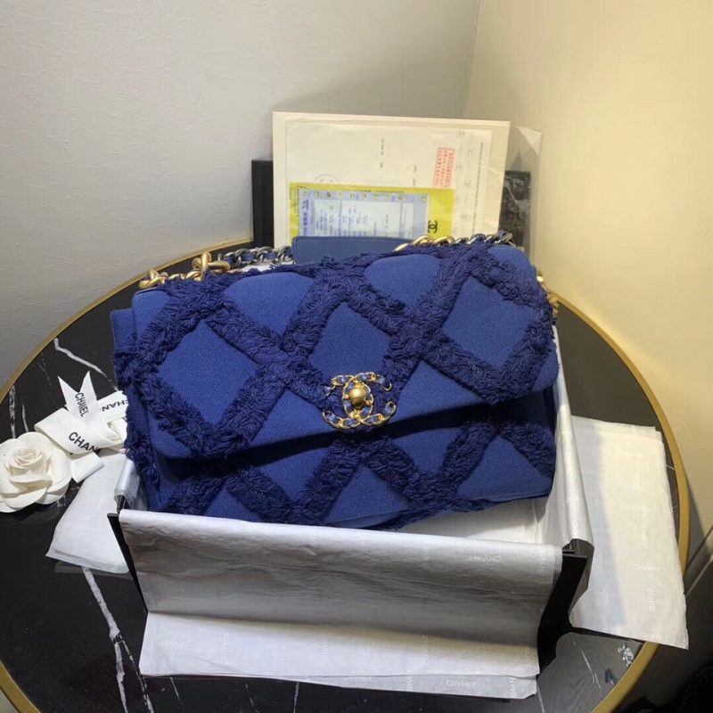 CHANEL 19 Flap Bag in Cotton CanvasJOJOKKREPLICAS | High Quality Replica Watches & Bags