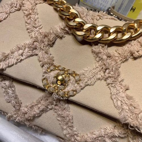 CHANEL 19 Flap Bag in Cotton CanvasJOJOKKREPLICAS | High Quality Replica Watches & Bags