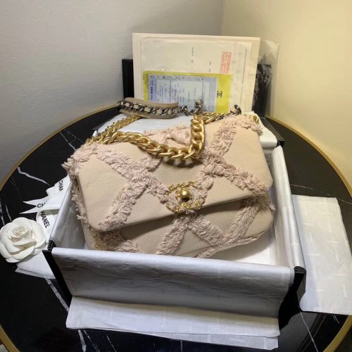 CHANEL 19 Flap Bag in Cotton CanvasJOJOKKREPLICAS | High Quality Replica Watches & Bags
