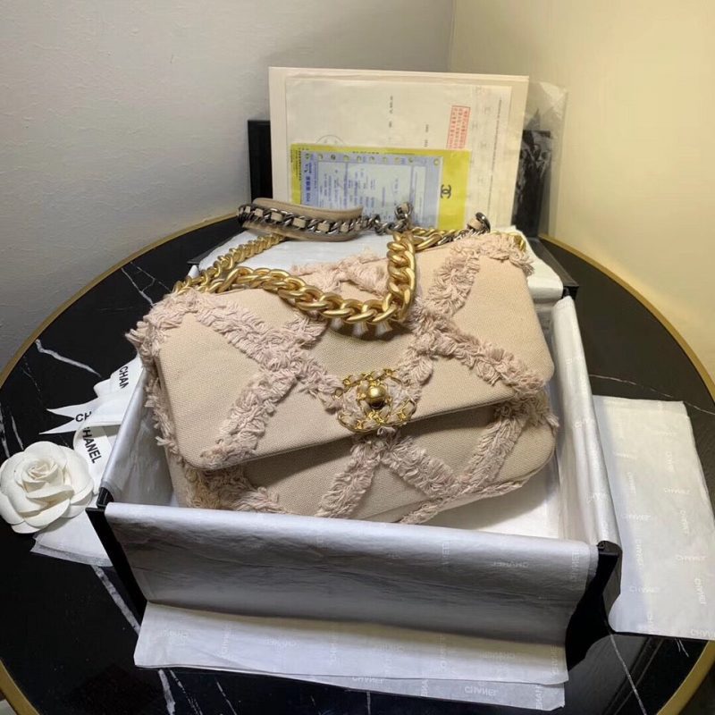 CHANEL 19 Flap Bag in Cotton CanvasJOJOKKREPLICAS | High Quality Replica Watches & Bags