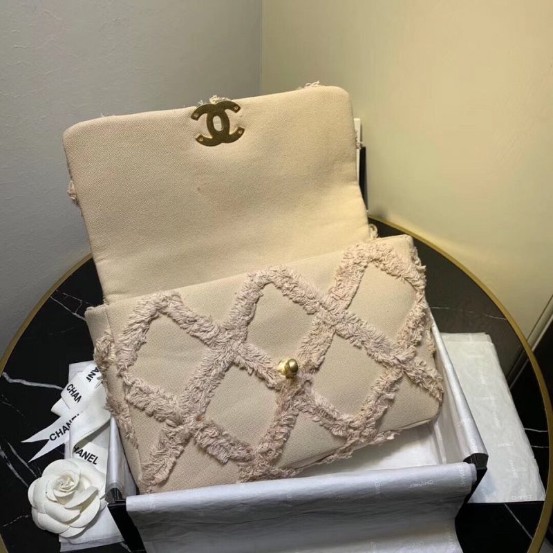 CHANEL 19 Flap Bag in Cotton CanvasJOJOKKREPLICAS | High Quality Replica Watches & Bags