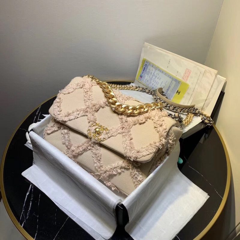 CHANEL 19 Flap Bag in Cotton CanvasJOJOKKREPLICAS | High Quality Replica Watches & Bags