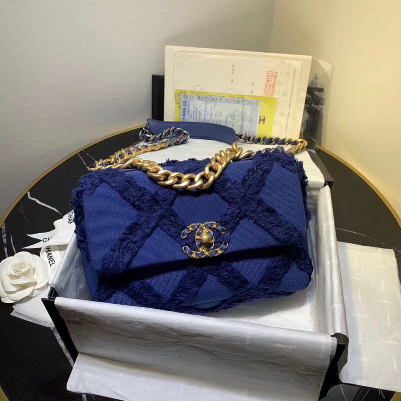 CHANEL 19 Flap Bag in Cotton CanvasJOJOKKREPLICAS | High Quality Replica Watches & Bags