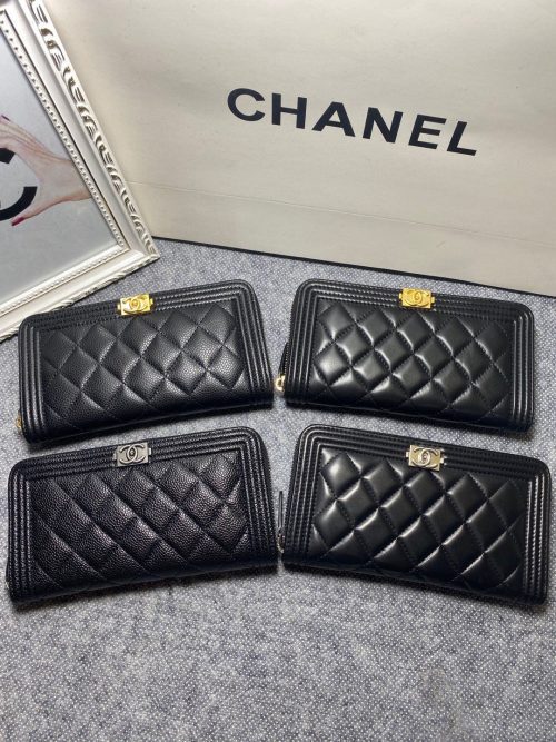 CHANEL ‘Boy’ Long Zipped WalletJOJOKKREPLICAS | High Quality Replica Watches & Bags
