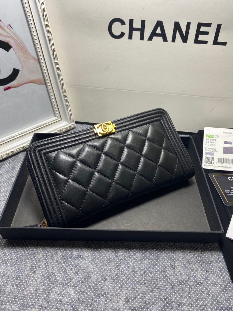 CHANEL ‘Boy’ Long Zipped WalletJOJOKKREPLICAS | High Quality Replica Watches & Bags