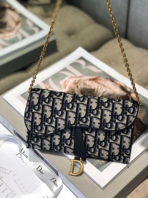 DIOR Saddle Wallet on ChainJOJOKKREPLICAS | High Quality Replica Watches & Bags