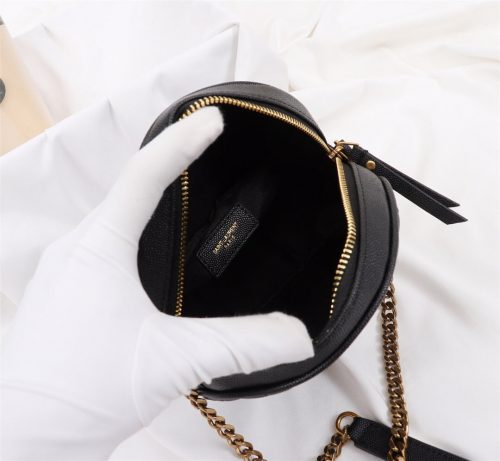 Saint Laurent VINYLE ROUND BLACK CAMERA BAGJOJOKKREPLICAS | High Quality Replica Watches & Bags