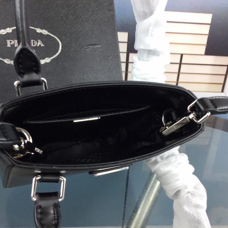 PRADA Small Brushed Leather Tote BlackJOJOKKREPLICAS | High Quality Replica Watches & Bags