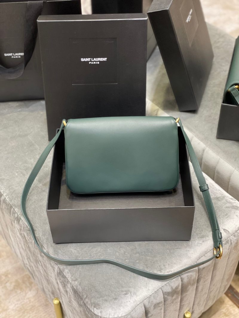 Saint Laurent LE MAILLON SATCHEL IN SMOOTH LEATHER DARK GREENJOJOKKREPLICAS | High Quality Replica Watches & Bags