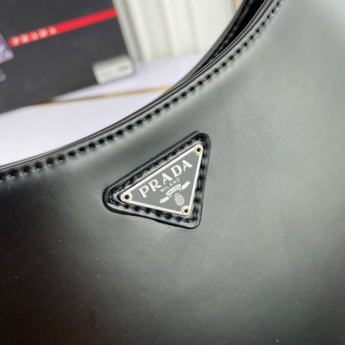 PRADA Cleo Brushed Leather Shoulder Bag BlackJOJOKKREPLICAS | High Quality Replica Watches & Bags
