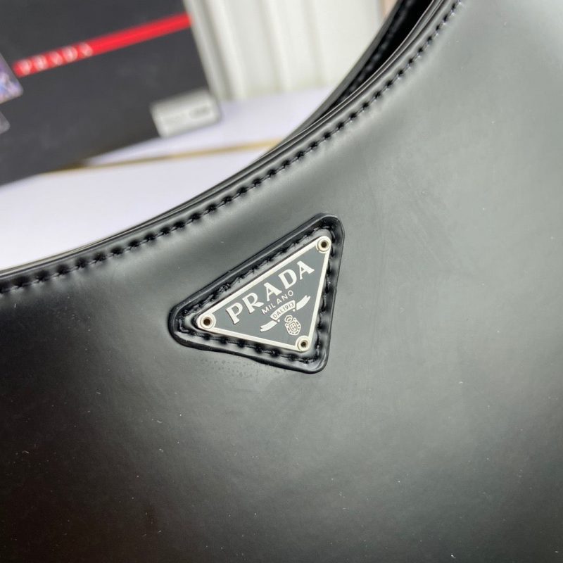 PRADA Cleo Brushed Leather Shoulder Bag BlackJOJOKKREPLICAS | High Quality Replica Watches & Bags