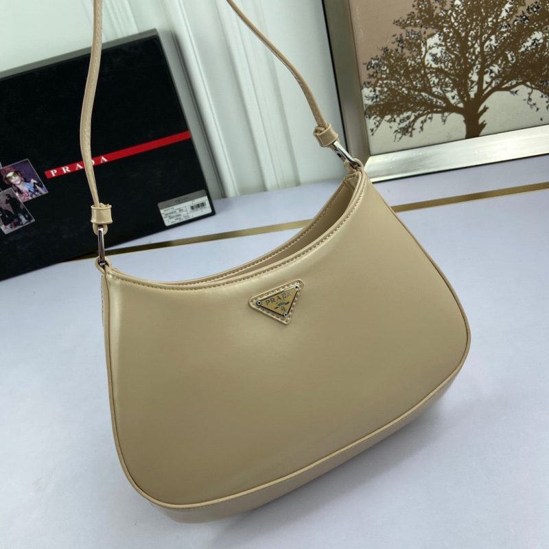 PRADA Cleo Brushed Leather Shoulder Bag Desert BeigeJOJOKKREPLICAS | High Quality Replica Watches & Bags