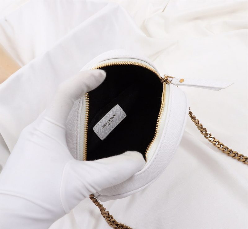 Saint Laurent VINYLE ROUND WHITE CAMERA BAGJOJOKKREPLICAS | High Quality Replica Watches & Bags