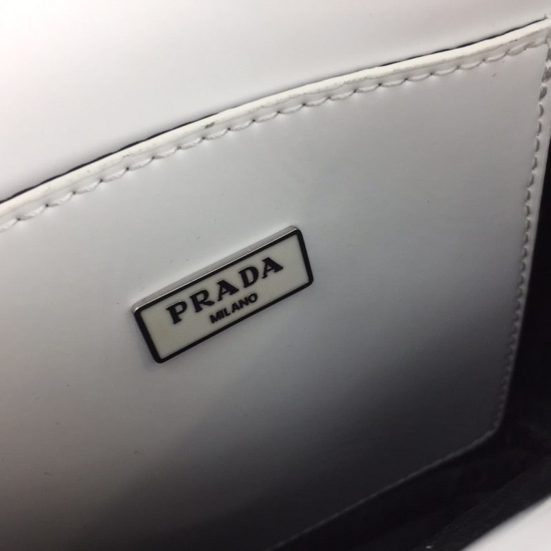 PRADA Small Brushed Leather Tote WhiteJOJOKKREPLICAS | High Quality Replica Watches & Bags