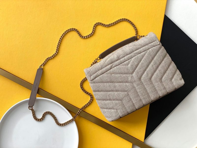 Saint Laurent LOULOU SMALL IN QUILTED “Y” LINENJOJOKKREPLICAS | High Quality Replica Watches & Bags