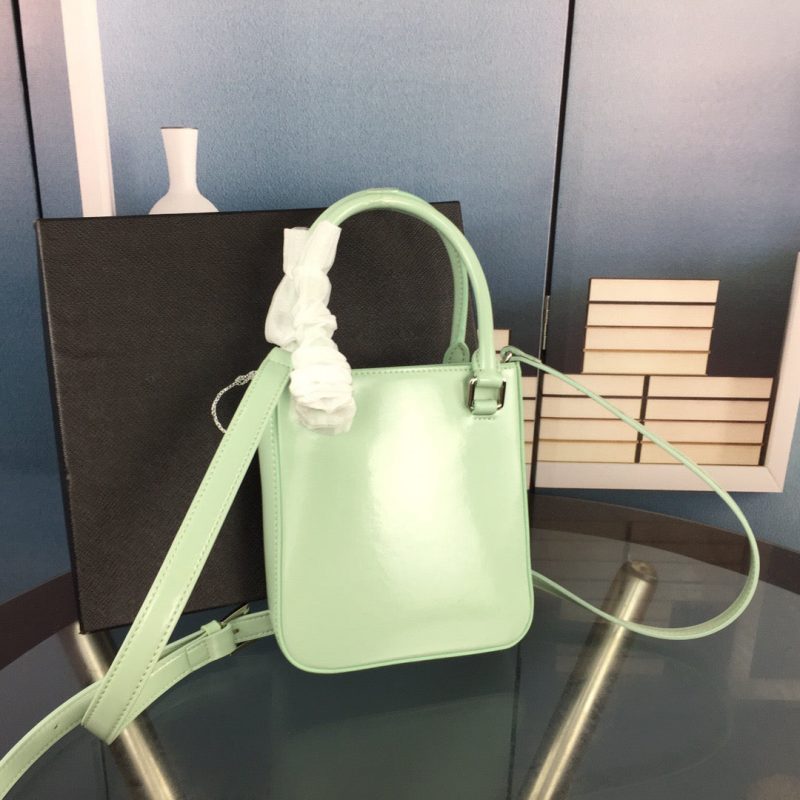 PRADA Small Brushed Leather Tote AquaJOJOKKREPLICAS | High Quality Replica Watches & Bags