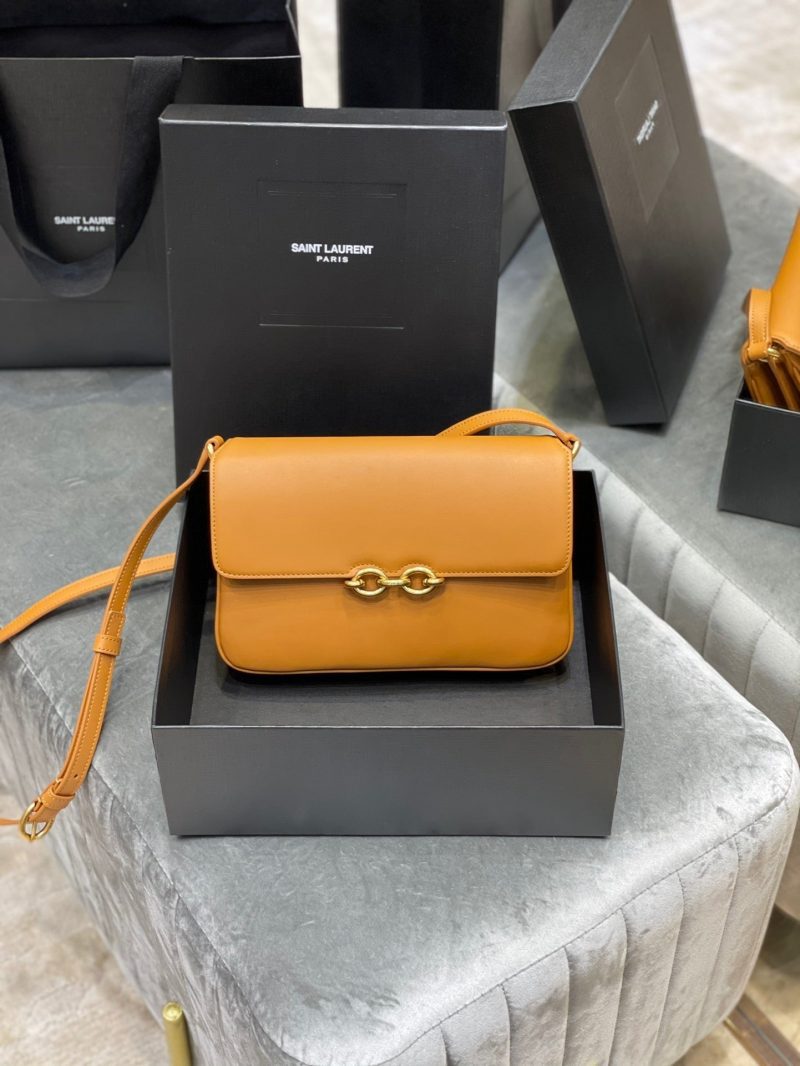 Saint Laurent LE MAILLON SATCHEL IN SMOOTH LEATHER MUSTARDJOJOKKREPLICAS | High Quality Replica Watches & Bags