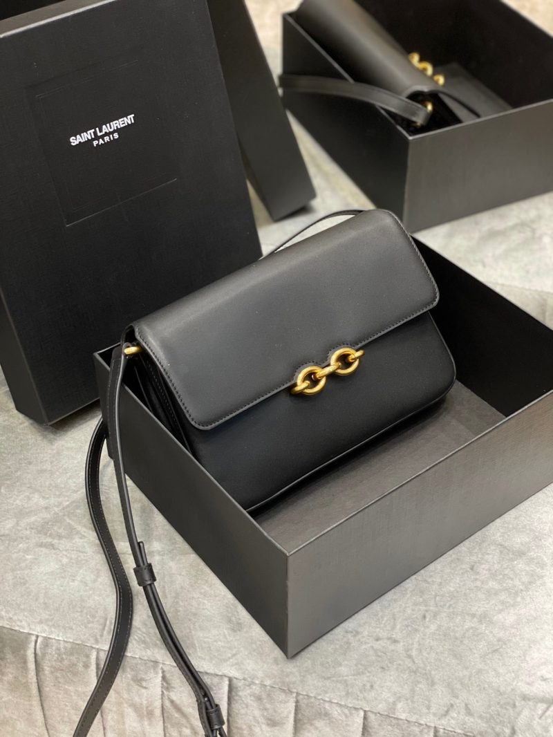 Saint Laurent LE MAILLON SATCHEL IN SMOOTH LEATHER BLACKJOJOKKREPLICAS | High Quality Replica Watches & Bags