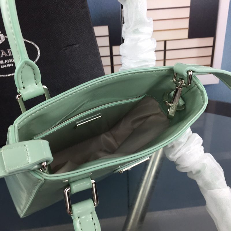 PRADA Small Brushed Leather Tote AquaJOJOKKREPLICAS | High Quality Replica Watches & Bags