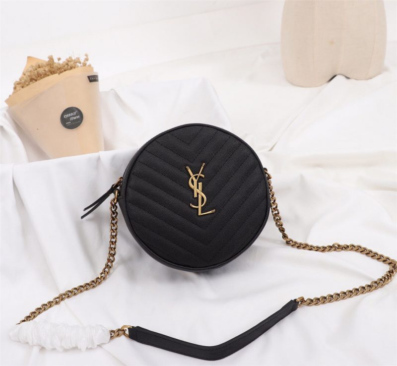 Saint Laurent VINYLE ROUND BLACK CAMERA BAGJOJOKKREPLICAS | High Quality Replica Watches & Bags