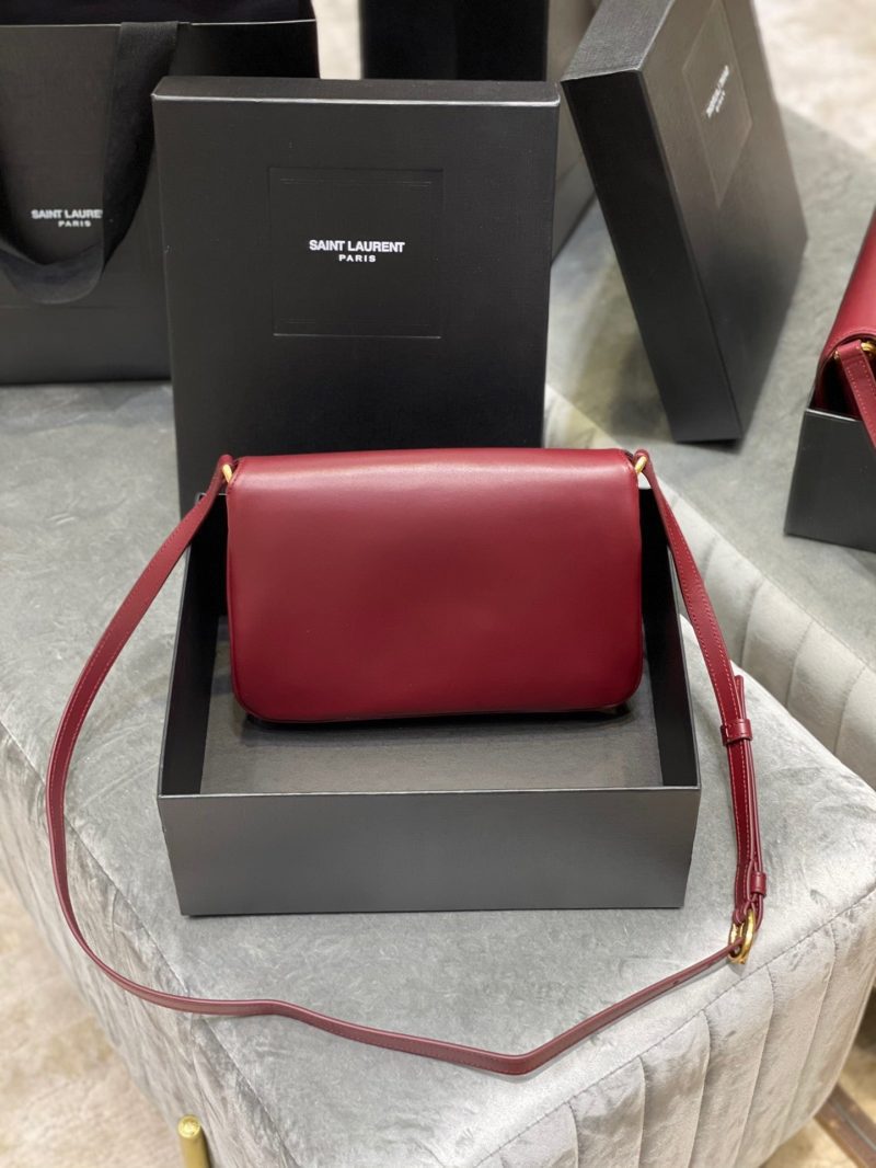 Saint Laurent LE MAILLON SATCHEL IN SMOOTH LEATHER ROUGE EROSJOJOKKREPLICAS | High Quality Replica Watches & Bags