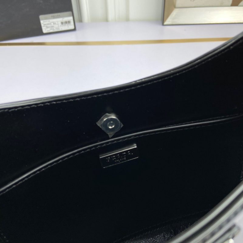 PRADA Cleo Brushed Leather Shoulder Bag BlackJOJOKKREPLICAS | High Quality Replica Watches & Bags