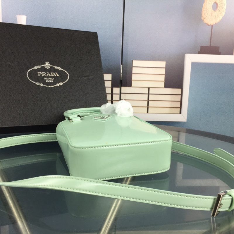 PRADA Small Brushed Leather Tote AquaJOJOKKREPLICAS | High Quality Replica Watches & Bags