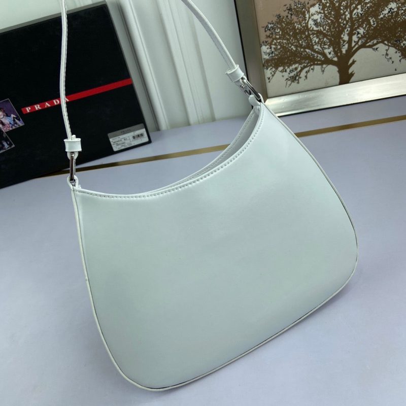 PRADA Cleo Brushed Leather Shoulder Bag WhiteJOJOKKREPLICAS | High Quality Replica Watches & Bags