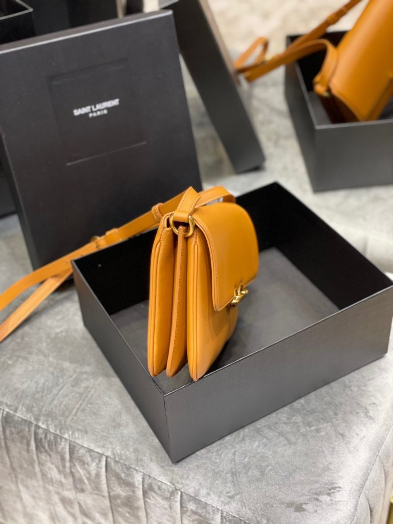 Saint Laurent LE MAILLON SATCHEL IN SMOOTH LEATHER MUSTARDJOJOKKREPLICAS | High Quality Replica Watches & Bags