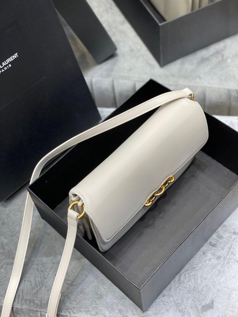 Saint Laurent LE MAILLON SATCHEL IN SMOOTH LEATHER BLANC VINTAGEJOJOKKREPLICAS | High Quality Replica Watches & Bags