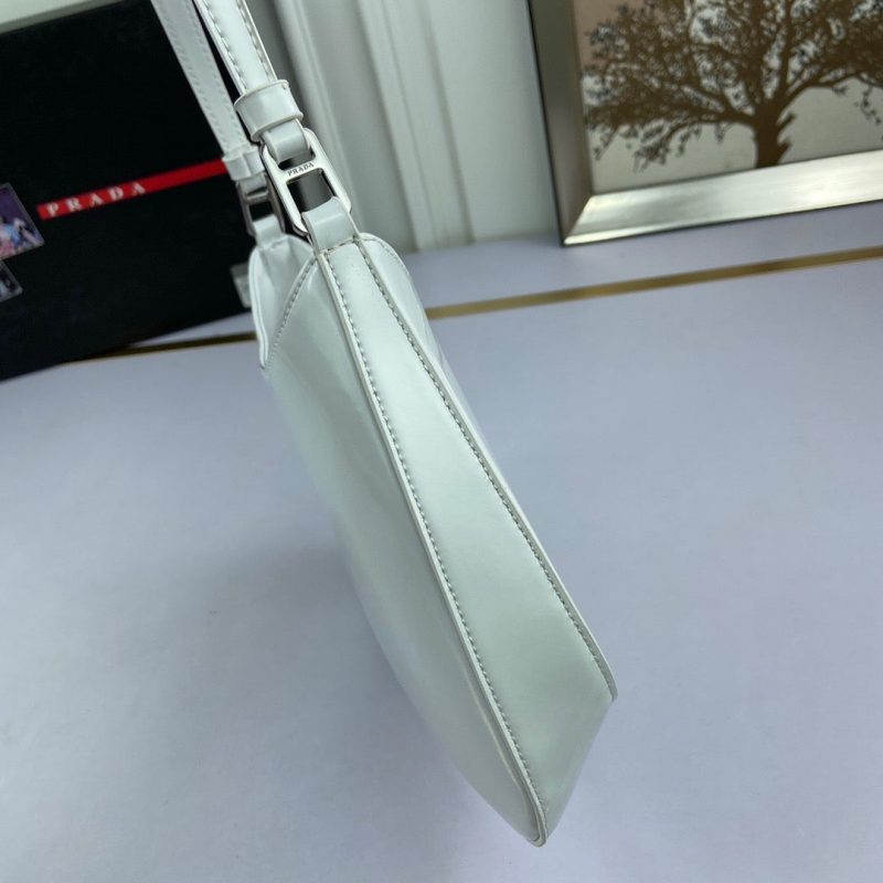 PRADA Cleo Brushed Leather Shoulder Bag WhiteJOJOKKREPLICAS | High Quality Replica Watches & Bags