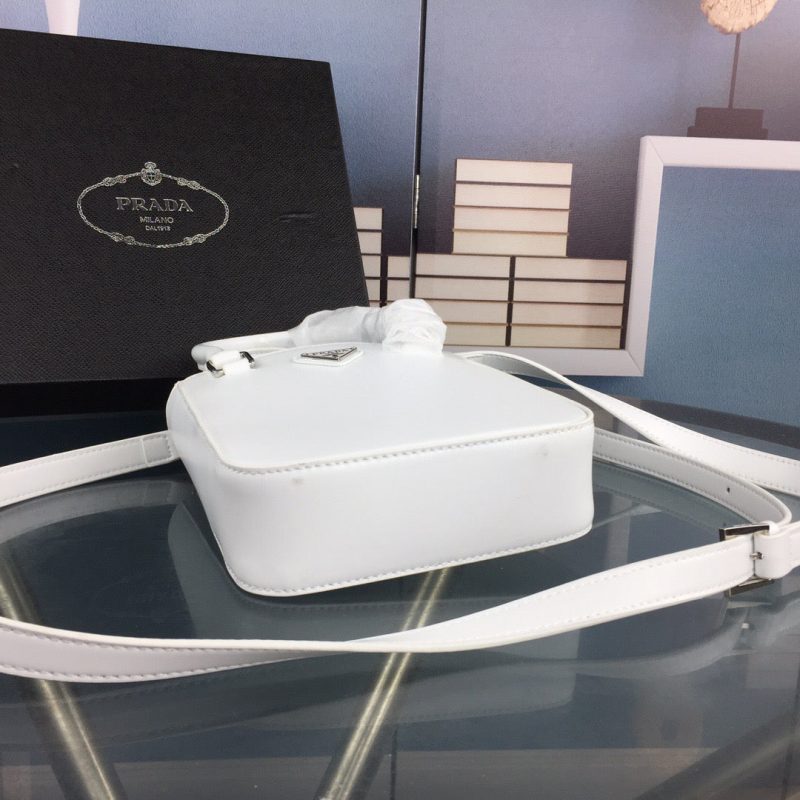 PRADA Small Brushed Leather Tote WhiteJOJOKKREPLICAS | High Quality Replica Watches & Bags