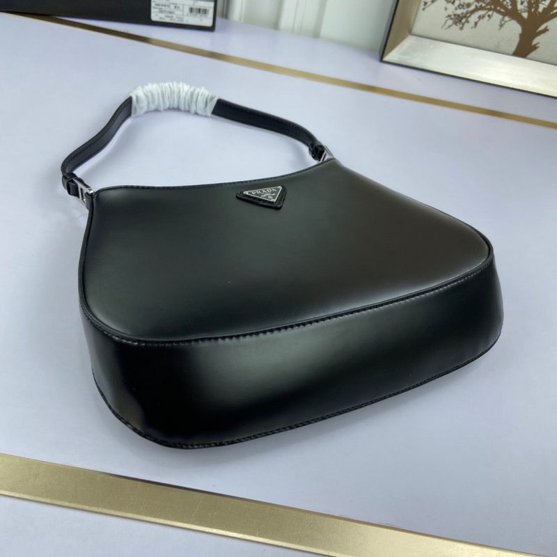 PRADA Cleo Brushed Leather Shoulder Bag BlackJOJOKKREPLICAS | High Quality Replica Watches & Bags