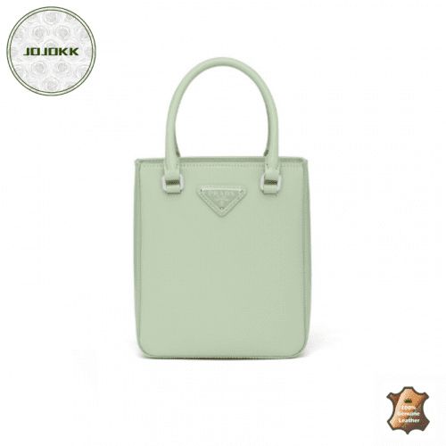 PRADA Small Brushed Leather Tote AquaJOJOKKREPLICAS | High Quality Replica Watches & Bags