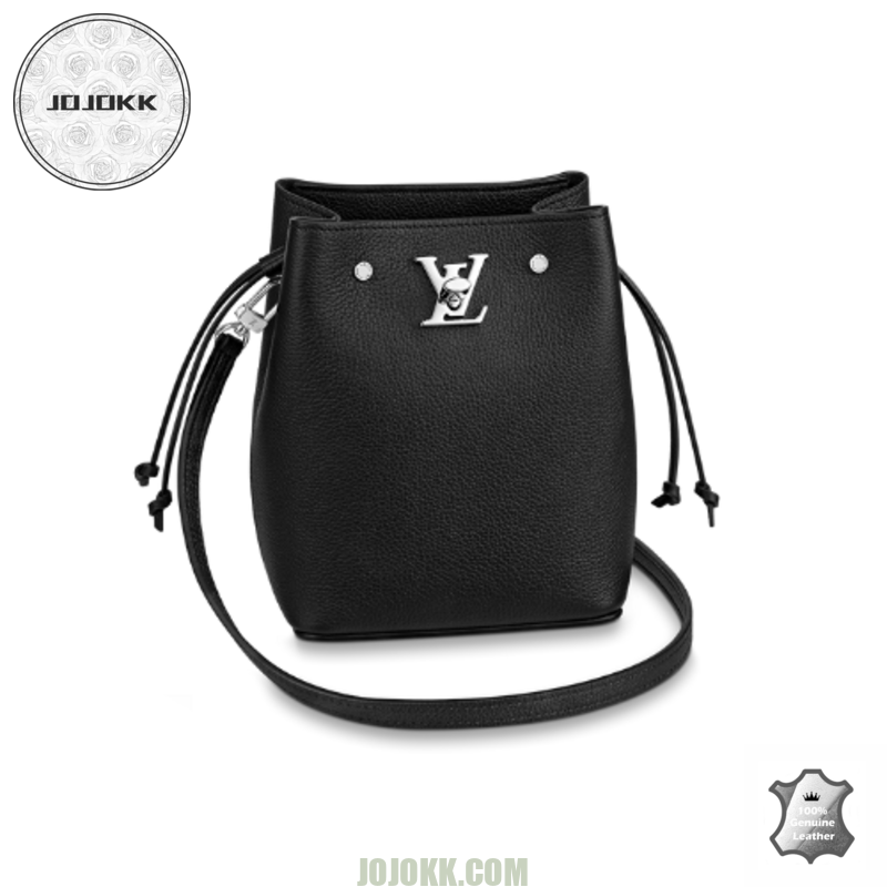 Louis Vuitton NANO LOCKME BUCKET BLACKJOJOKKREPLICAS | High Quality Replica Watches & Bags