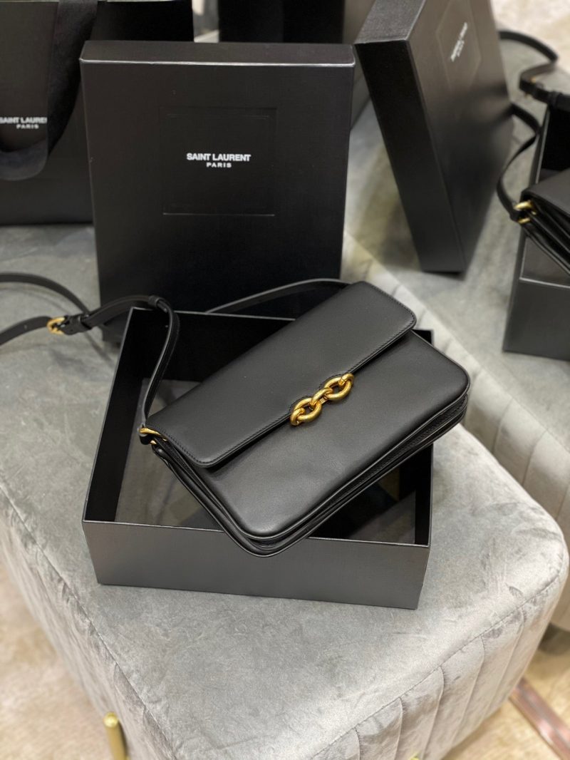 Saint Laurent LE MAILLON SATCHEL IN SMOOTH LEATHER BLACKJOJOKKREPLICAS | High Quality Replica Watches & Bags