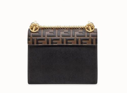 Fendi KAN I Black Leather BagJOJOKKREPLICAS | High Quality Replica Watches & Bags