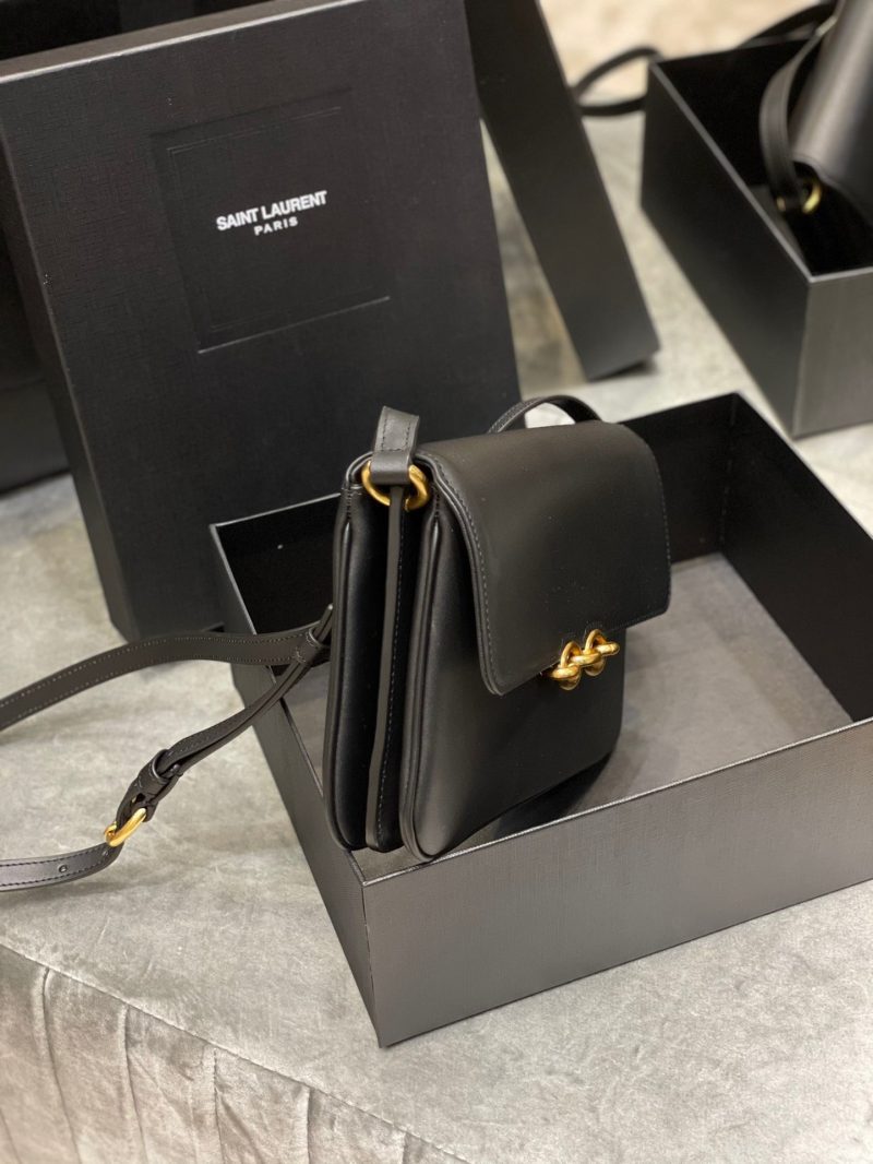 Saint Laurent LE MAILLON SATCHEL IN SMOOTH LEATHER BLACKJOJOKKREPLICAS | High Quality Replica Watches & Bags