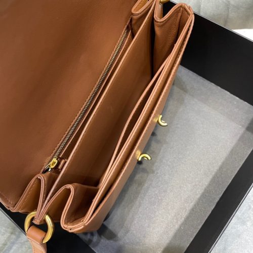 Saint Laurent LE MAILLON SATCHEL IN SMOOTH LEATHER BRICKJOJOKKREPLICAS | High Quality Replica Watches & Bags