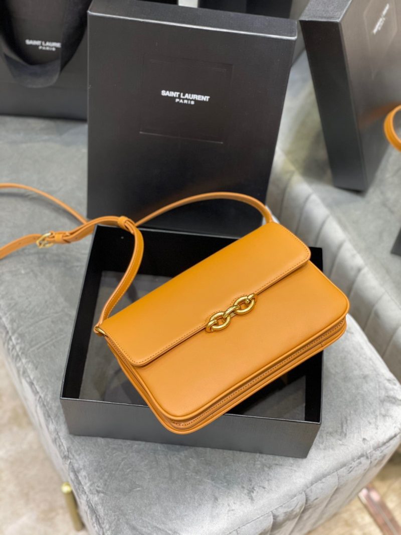 Saint Laurent LE MAILLON SATCHEL IN SMOOTH LEATHER MUSTARDJOJOKKREPLICAS | High Quality Replica Watches & Bags