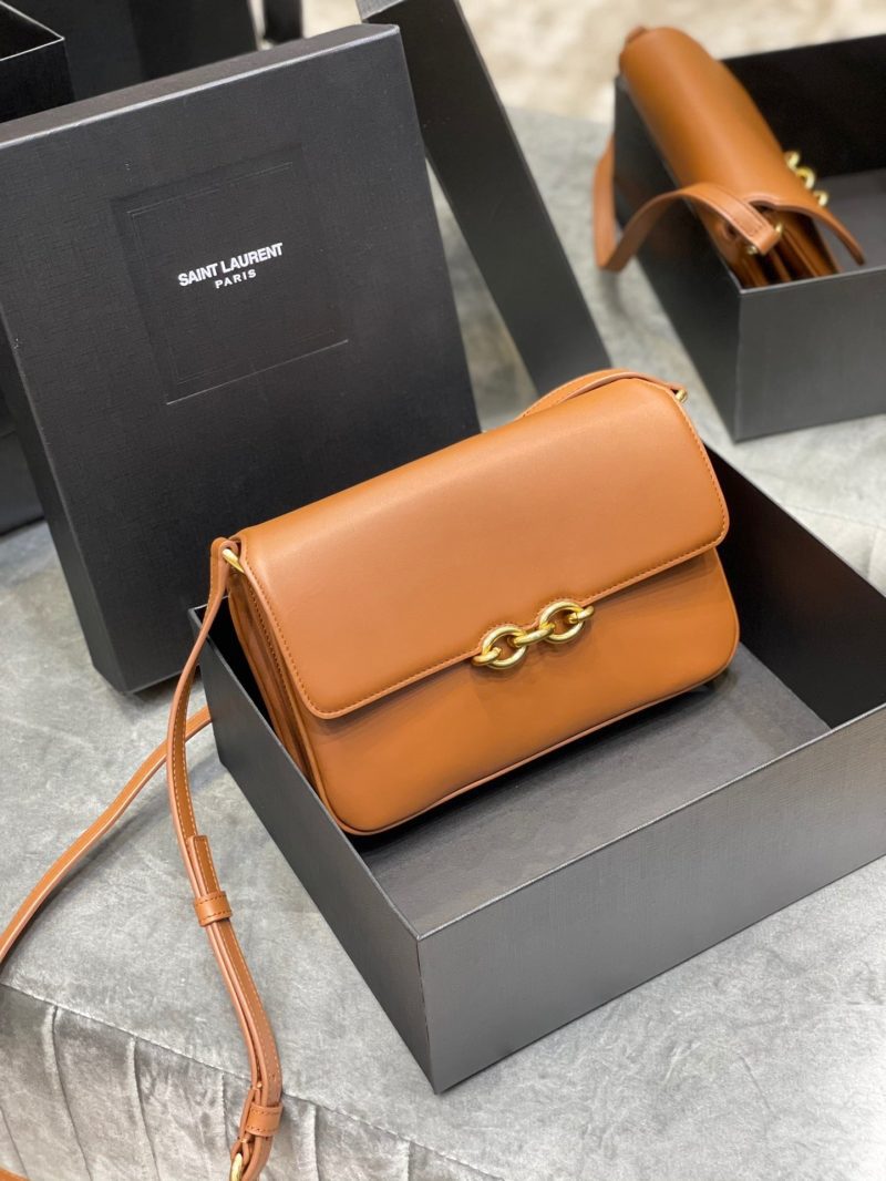 Saint Laurent LE MAILLON SATCHEL IN SMOOTH LEATHER BRICKJOJOKKREPLICAS | High Quality Replica Watches & Bags