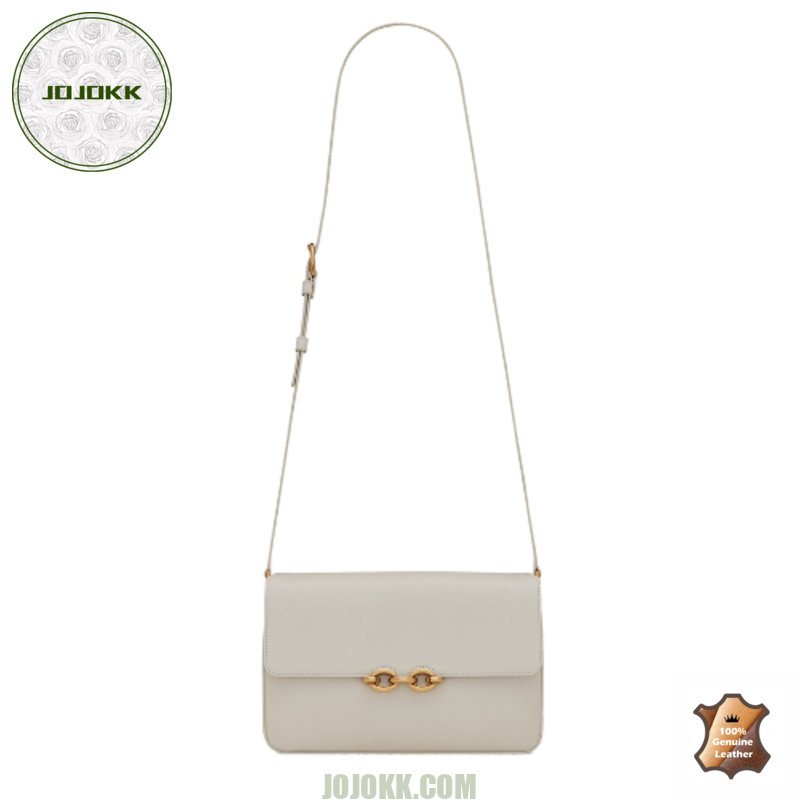 Saint Laurent LE MAILLON SATCHEL IN SMOOTH LEATHER BLANC VINTAGEJOJOKKREPLICAS | High Quality Replica Watches & Bags