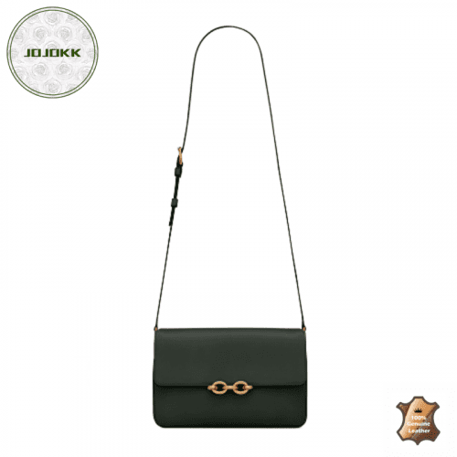 Saint Laurent LE MAILLON SATCHEL IN SMOOTH LEATHER DARK GREENJOJOKKREPLICAS | High Quality Replica Watches & Bags