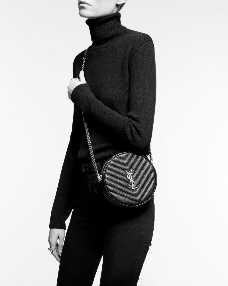 Saint Laurent VINYLE ROUND WHITE CAMERA BAGJOJOKKREPLICAS | High Quality Replica Watches & Bags
