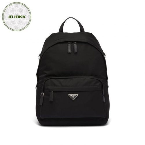 PRADA Black Logo Plaque Nylon and Saffiano Leather BackpackJOJOKKREPLICAS | High Quality Replica Watches & Bags