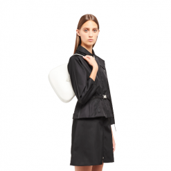 PRADA Cleo Brushed Leather Shoulder Bag WhiteJOJOKKREPLICAS | High Quality Replica Watches & Bags